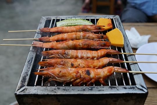 Shrimp BBQ in Da Nang, Vietnam