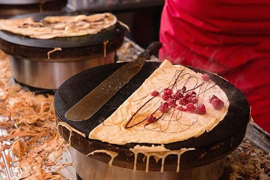 pancake made by a Paris street vendor