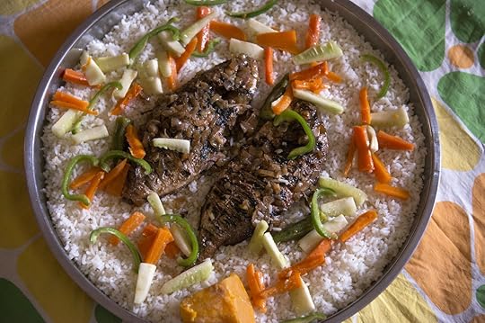 Typical food of Senegal, rice with fish