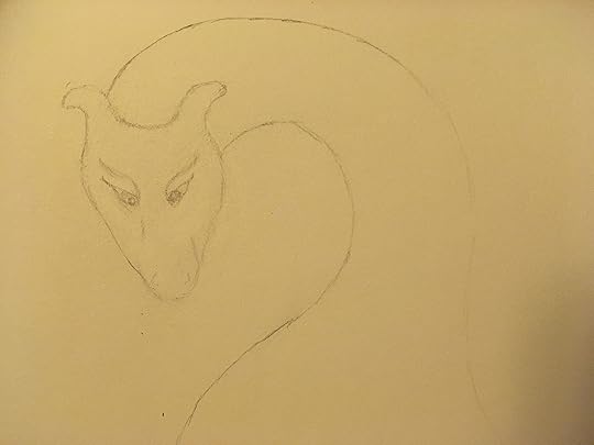 Dragon female smiling down 