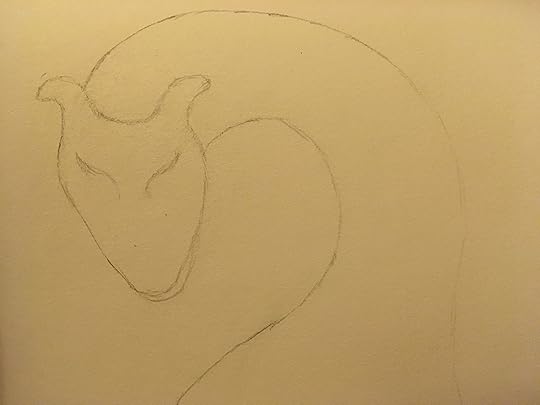 Beginning of a dragon head and neck