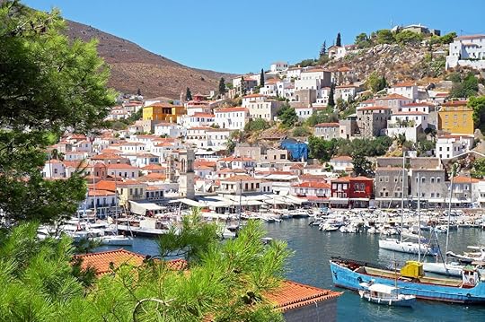 Port Town of Hydra Island in Greece