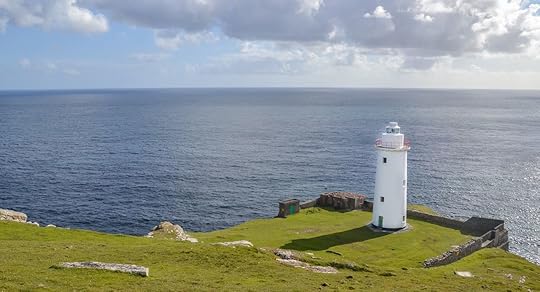 Irish Lighthouse on Bere Island in County Cork