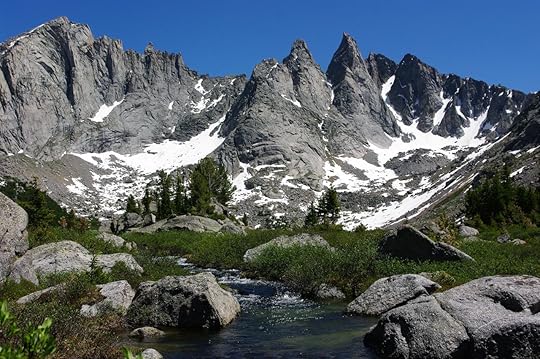 A view of Cirque of the Towers in the Wind River Range Wyoming