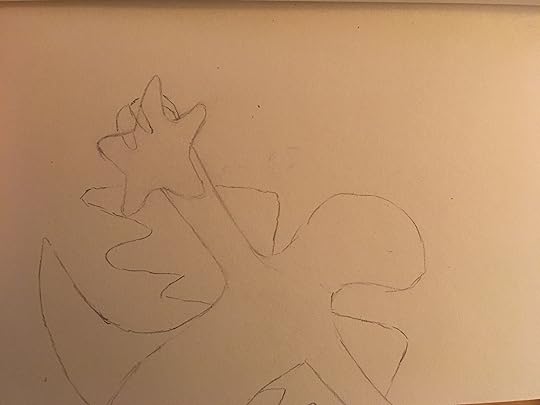 Dragon hanging from a star