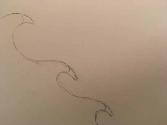 Pointed scales on dragon’s back 