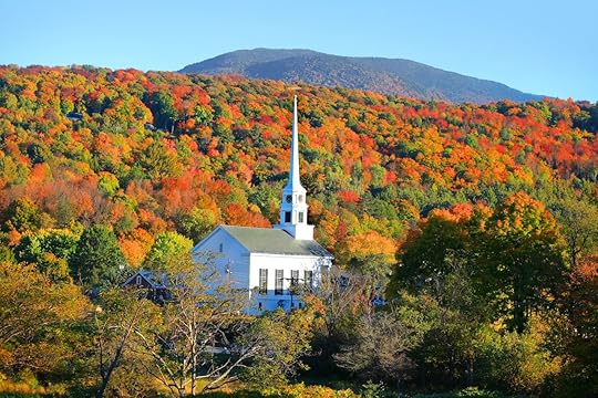 Iconic church in Stowe Vermont