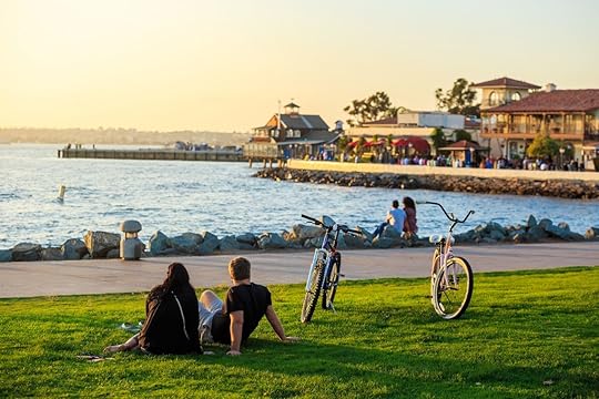 Sunset at San Diego Waterfront Public Park