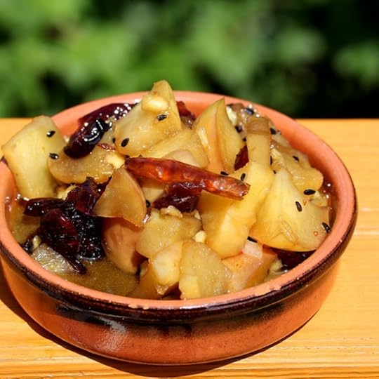 Minute Apple Chutney with Dried Cranberries