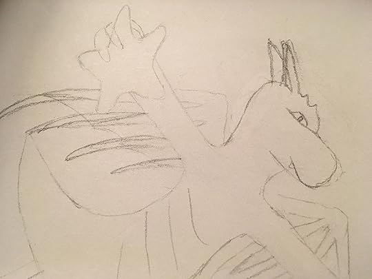 Dragon reaching for star 