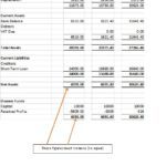 Example Balance Sheet Ireland