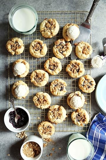 Blueberry Cobbler Thumbprint Cookies
