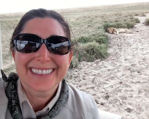 Lisa Niver: Selfie in Serengeti with a LION