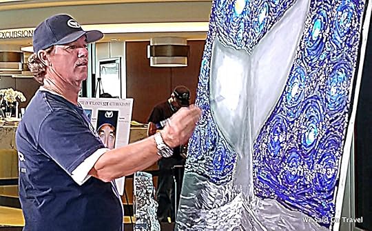 Wyland painting on Norwegian Bliss