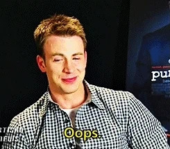 chris evans oops GIF