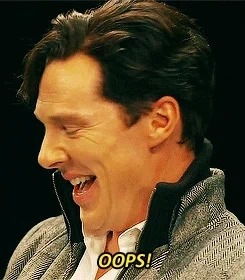 benedict cumberbatch oops GIF