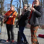The Four Fathers playing at a protest in Walthamstow against the proposed redevelopment of the town square (Photo: Emilie Makin).