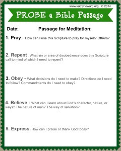 Meditate on Scripture