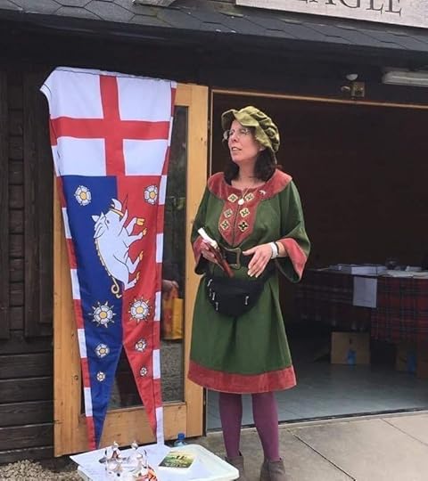 Author Carol Fellingham Webb at this year's Bosworth Medieval Festival