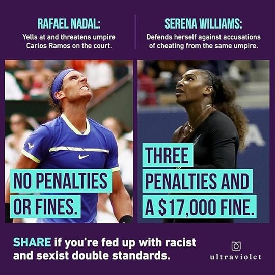 Racism and sexism in tennis is out of control. Click on or copy/paste the link<br />bit.ly/SupportSerena to tell the @usta to rescind Serena’s fine.<br />.<br />Via @weareultraviolet<br />.<br />.<br />.<br />#serenawilliams #racism #sexism #tennis<br />#weareultraviolet