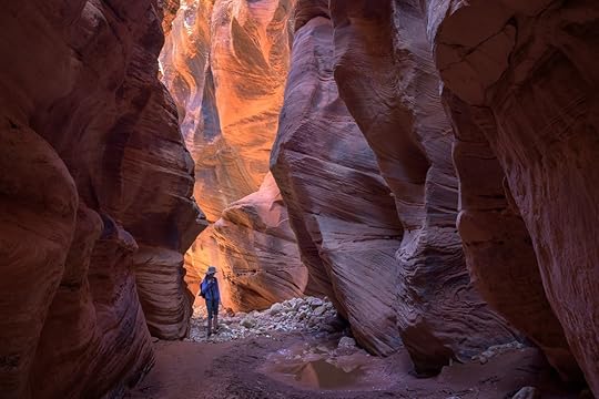 Photographer at Buckskin Gulch, Utah USA