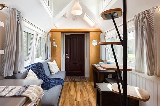 Living room setup in a tiny house