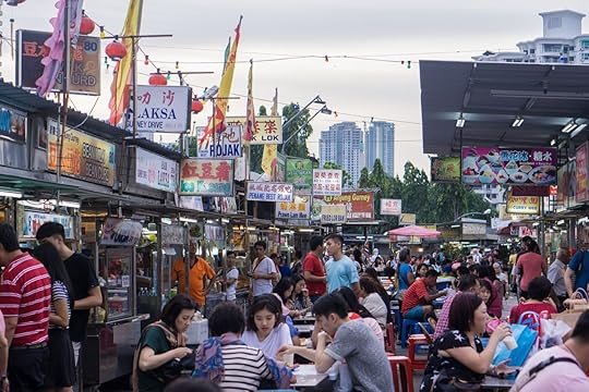 Gurney Drive Hawker Centre street food in Penang, Malaysia