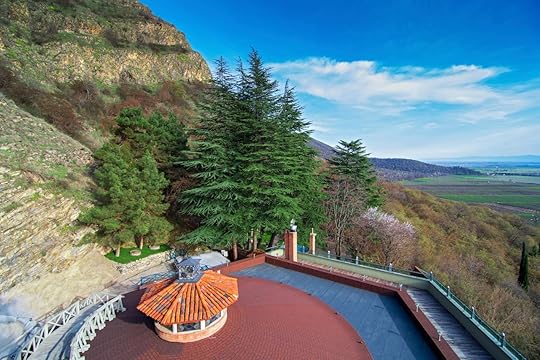 Khareba Winery roof top in Kvareli, Georgia, Europe