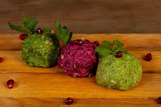 Georgian cuisine phali with bean