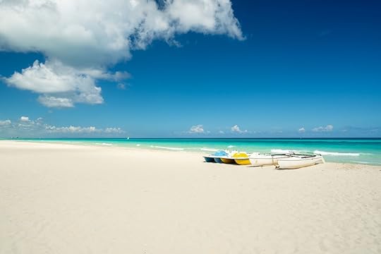 White-sand beach in Varadero, Cuba