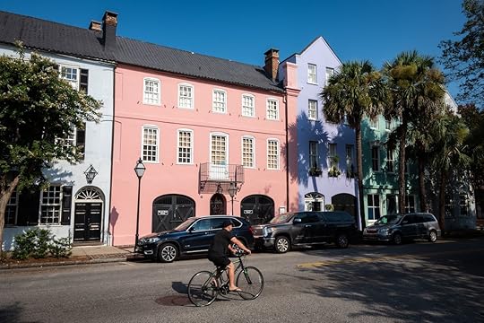 Bike riding through Charleston, South Carolina