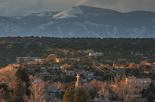 View of Santa Fe, New Mexico, USA