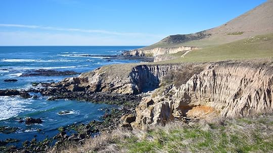 View of the beaches of the California central coast