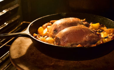 slow roasted duck