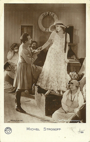 Ivan Mozzhukhin and Nathalie Kovanko in Michel Strogoff
