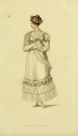 Ackermann's September 1816 Fashion Plate 17: Evening Dress