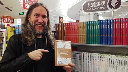 Anthony Metivier with Tony Buzan Books on Mind Mapping In Beijing