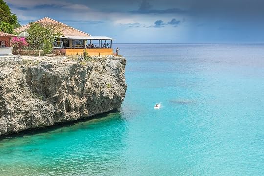 Playa Forti cliffs in Curacao