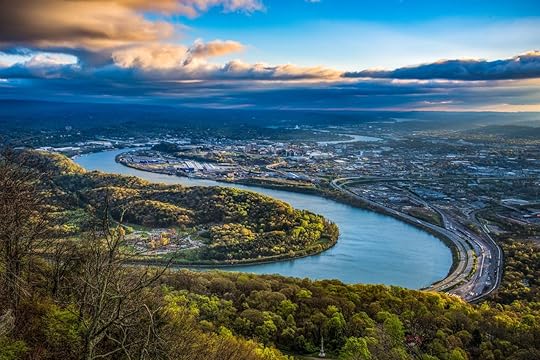 Downtown Chattanooga Tennessee and Tennessee River
