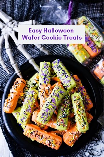 No Bake Easy Halloween Wafer Cookie Treats