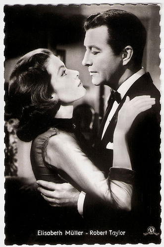 Elisabeth Müller and Robert Taylor in The Power and the Prize (1956)