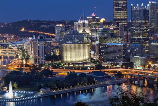 The 2018 NCAN National Conference site, the Wyndham Grand Pittsburgh Downtown, is pictured at center is located in the heart of the city.