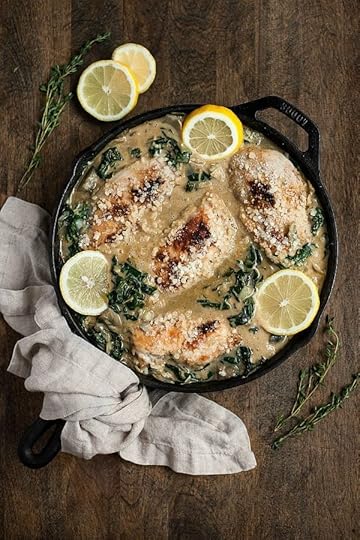 Creamy Lemon Chicken with Spinach and Artichokes