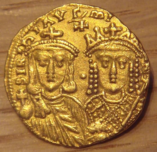 Coin with Constantine and Irene