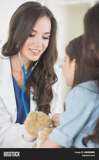 pretty female pediatrician