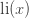 \mathrm{li}(x)