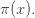 \pi(x).