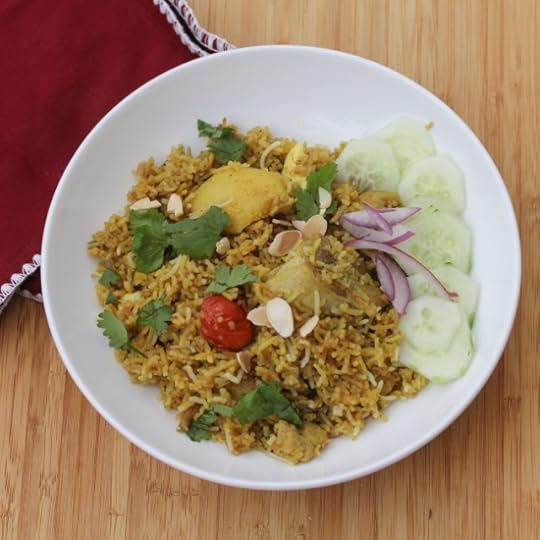 Lemon Chicken Pulao and Pink Ladoos