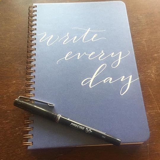 Write every day!! I love this new notebook I got from @twohandspaperie I chose the dot grid paper for the interior. I think I will use this for my daily writing in October. Who wants to write with me daily? Join The Devoted Writer; link in profile.