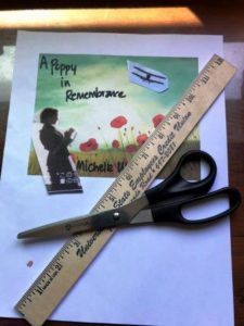 Book cover, how to find a book cover designer, book cover illustration, A Poppy in Remembrance, artist painting a book cover, book cover illustration from start to finish